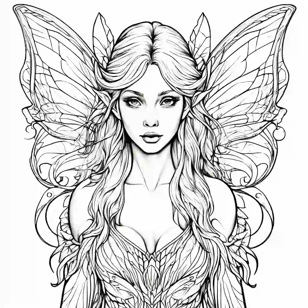 Crystal Fairy coloring pages